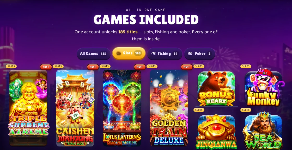 Slots selected in the public DragonFury.online Games Included catalog
